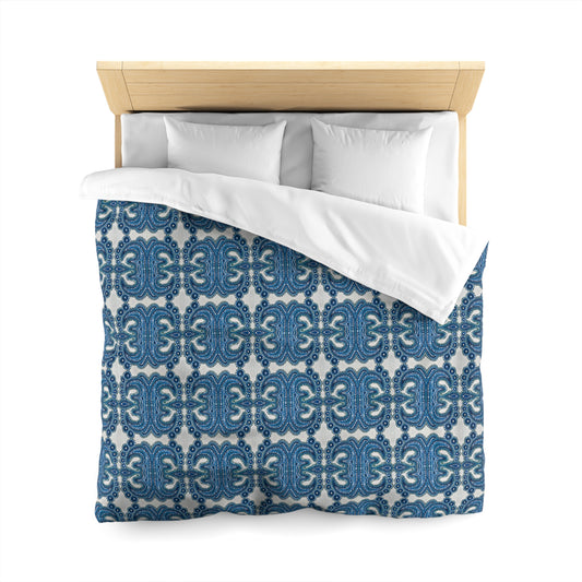 Blue Tile Duvet Cover