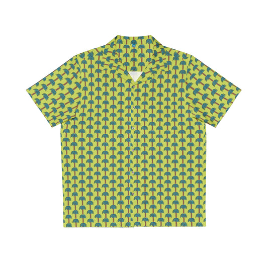 Tiki Palm Lime Men's Hawaiian Shirt