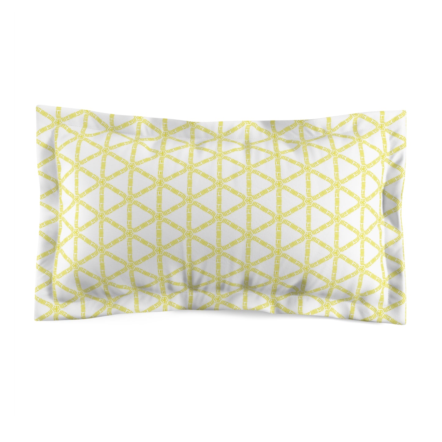 Yellow Lattice Pillow Sham
