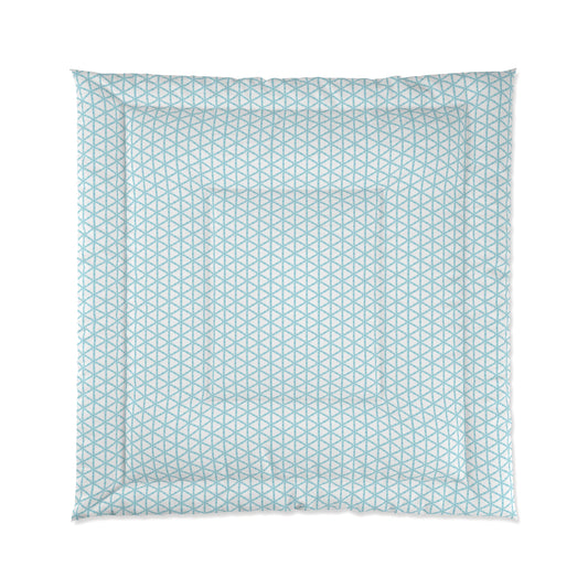 Turquoise Lattice Comforter