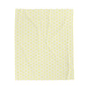 Yellow Lattice Plush Blanket