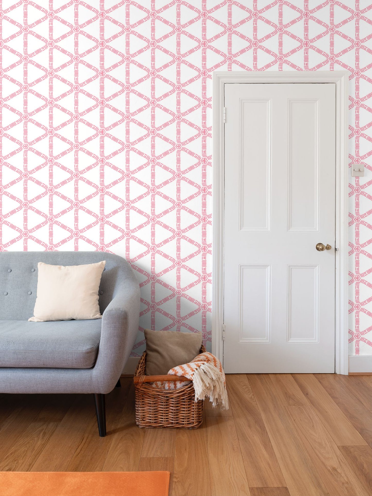 Pink Lattice Wallpaper