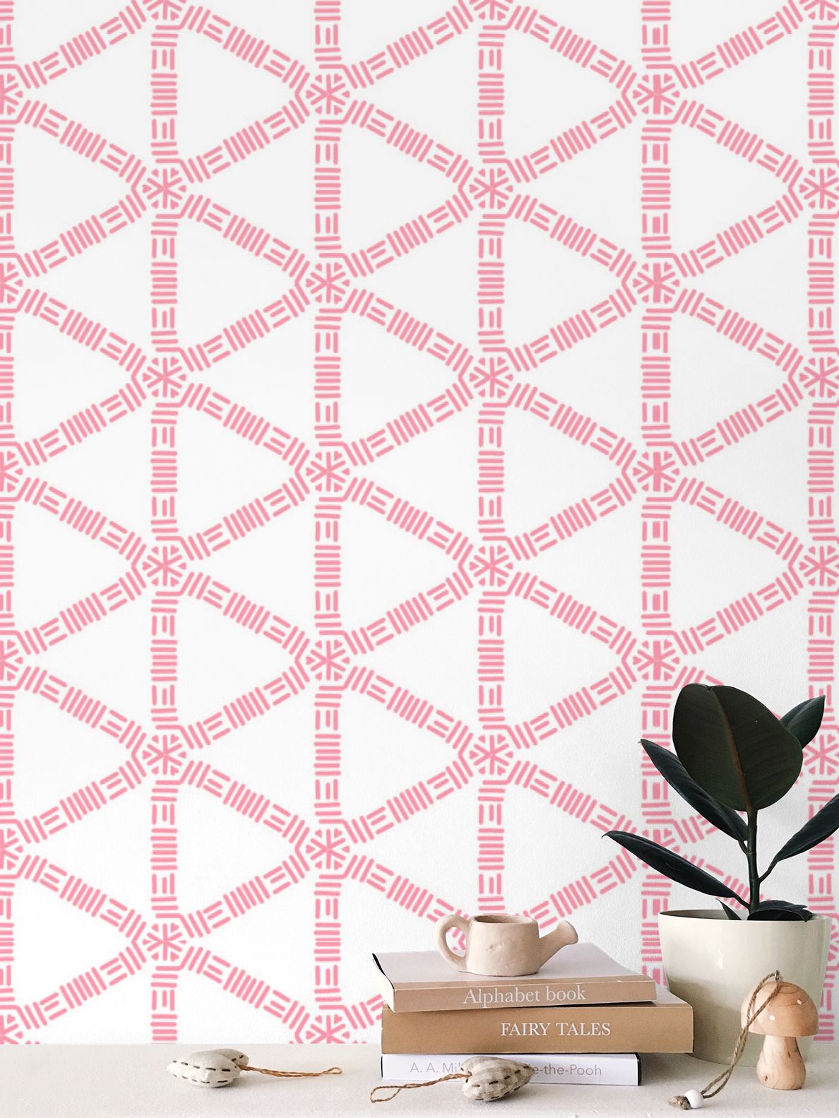 Pink Lattice Wallpaper