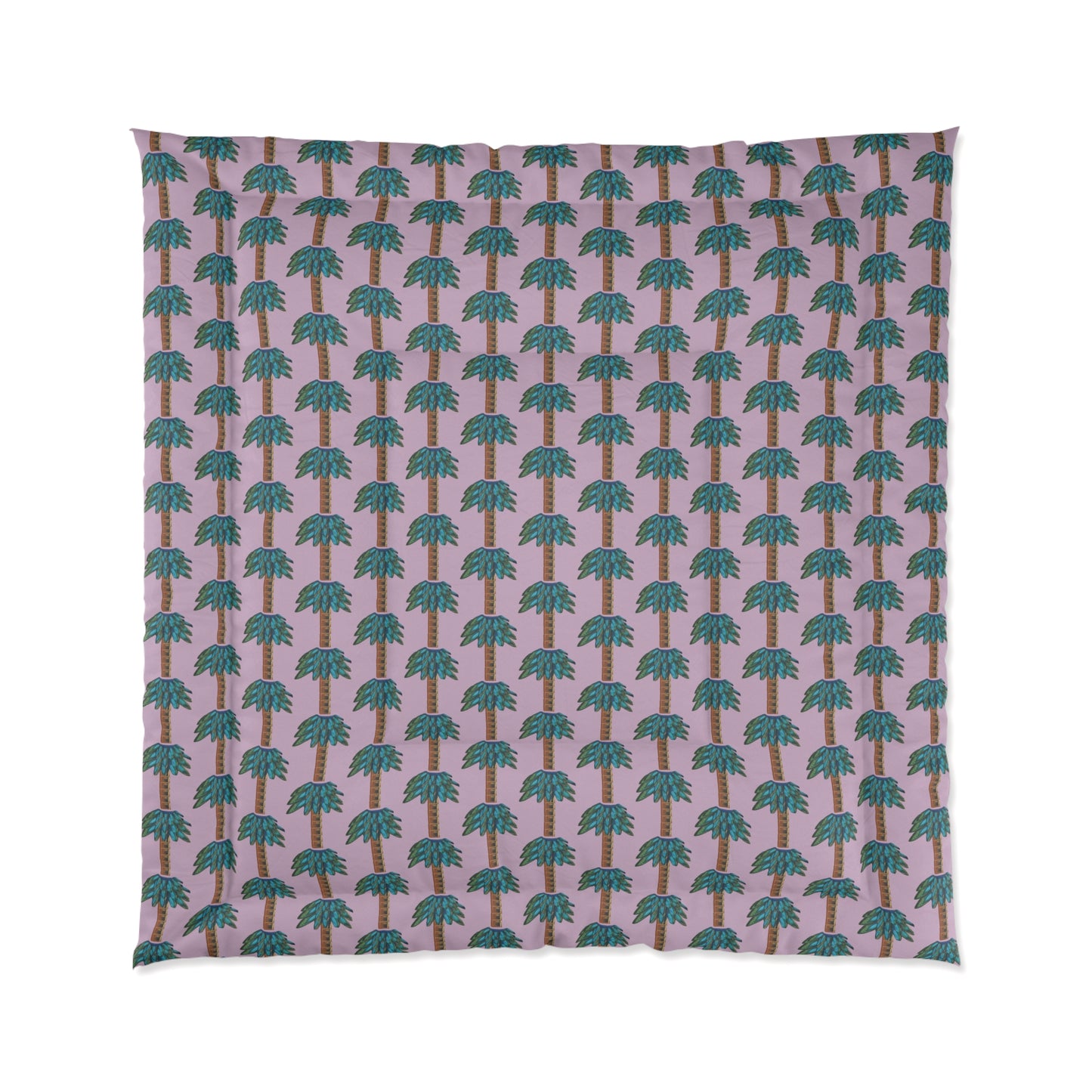 Tiki Palm Violet Comforter