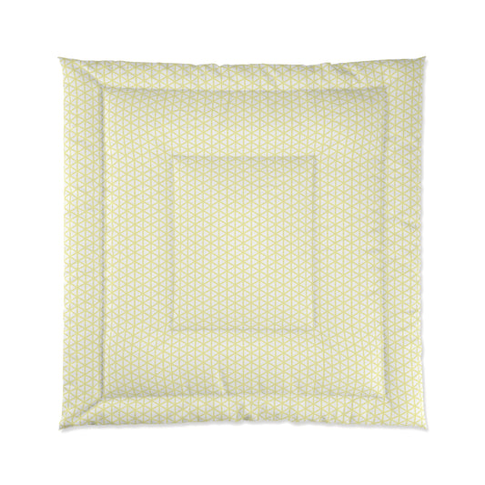 Yellow Lattice Comforter