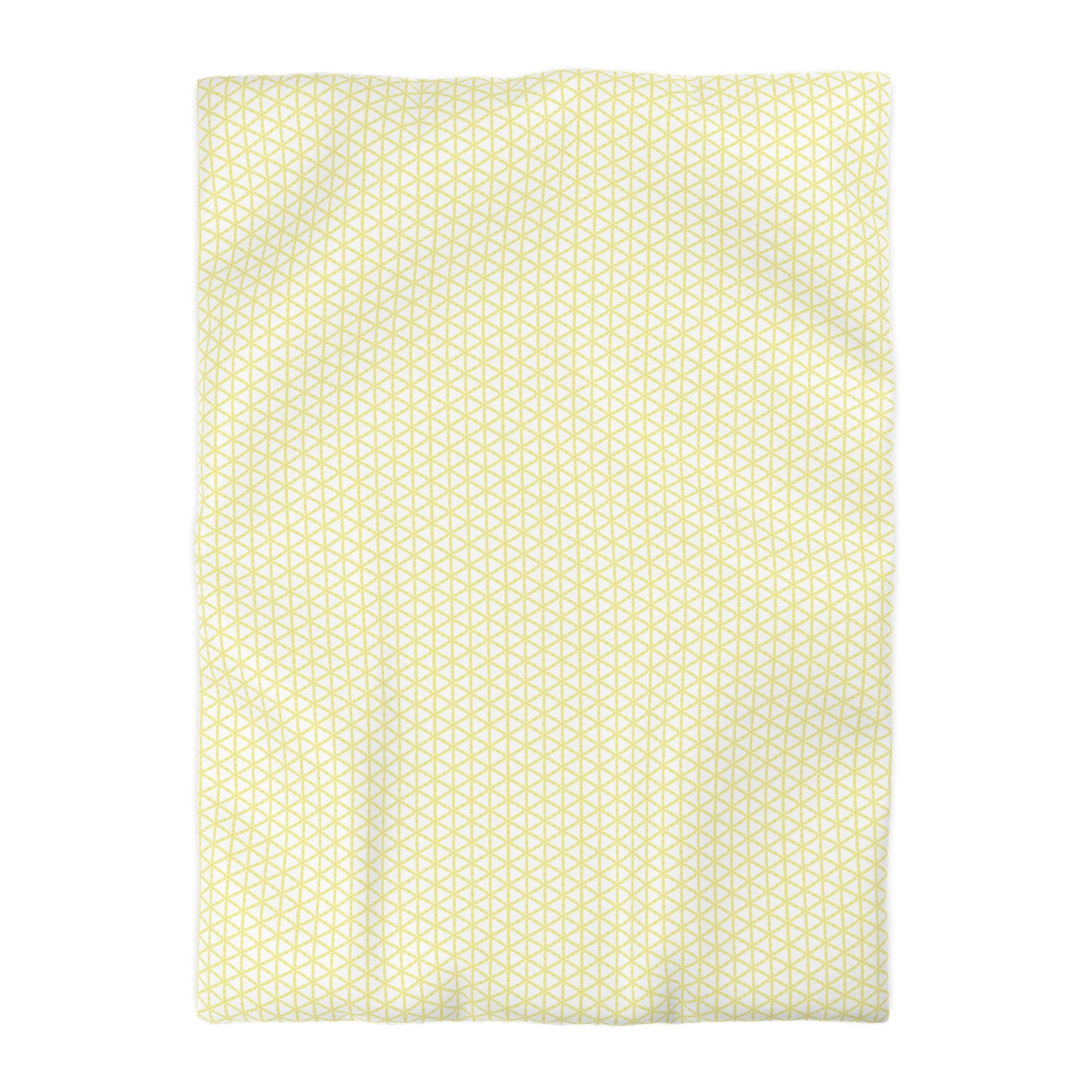 Yellow Lattice Duvet Cover