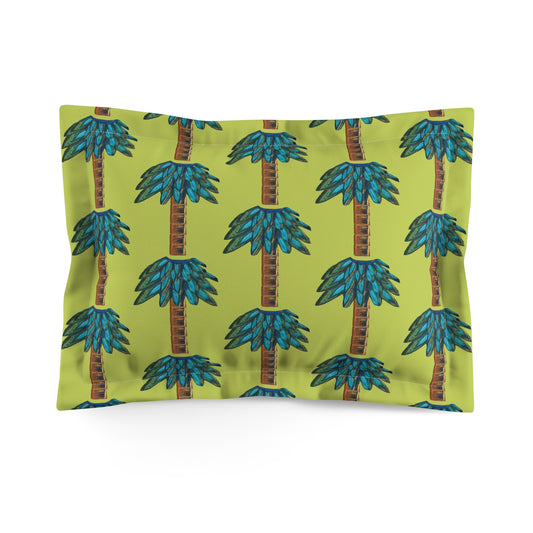 Tiki Palm Lime Pillow Sham
