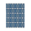 Blue Tile Plush Blanket
