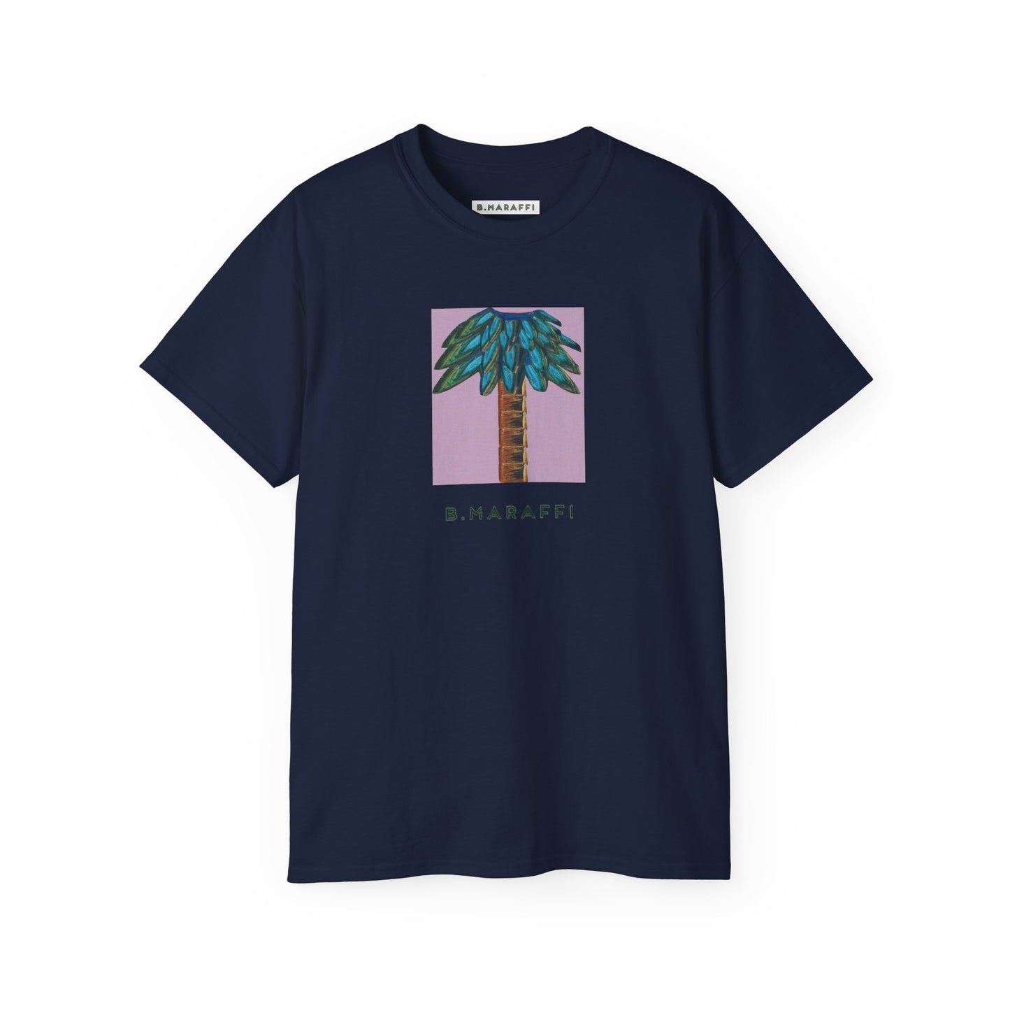 B.Maraffi Cotton T-shirt - Tiki Palm Violet