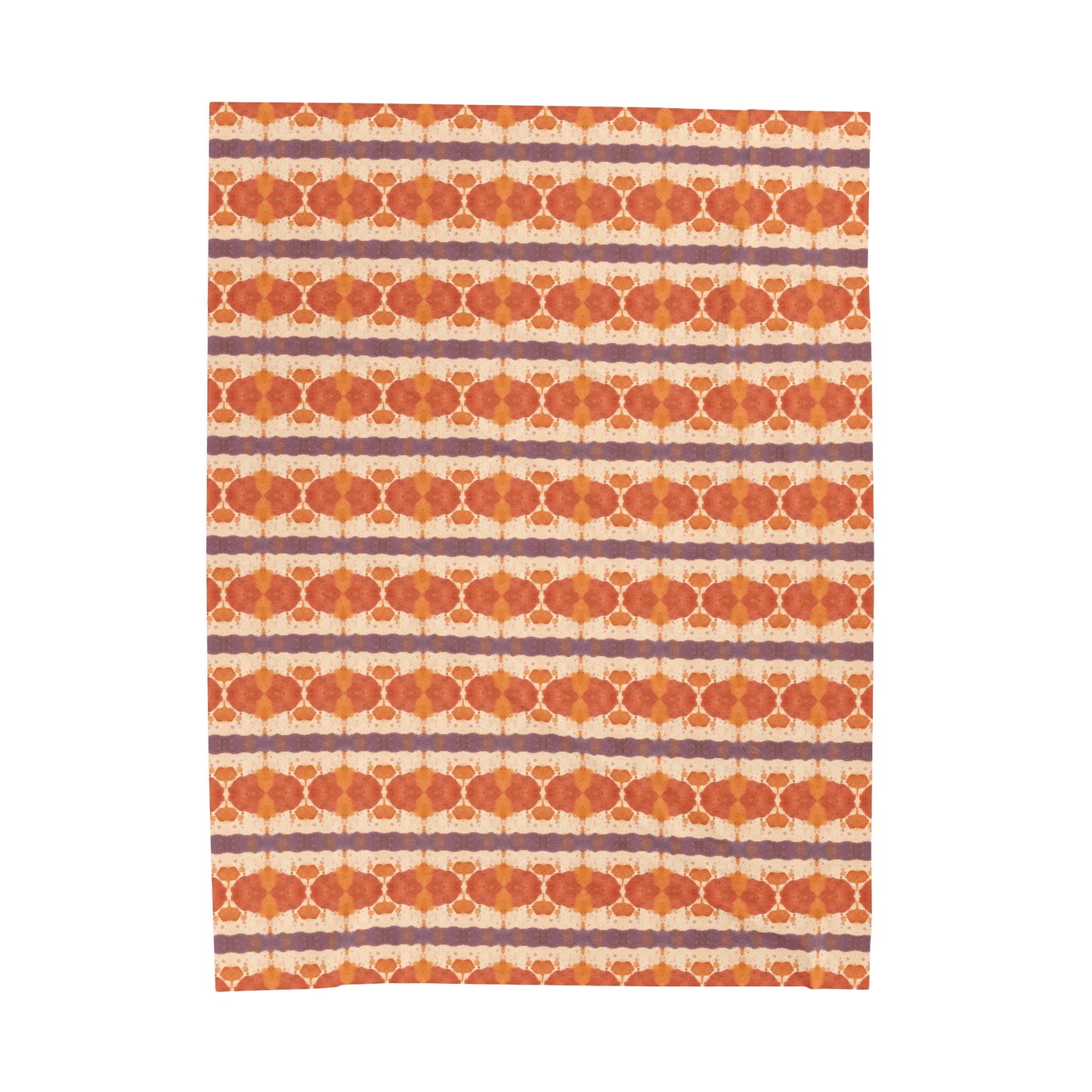 Boho Peach Plush Blanket