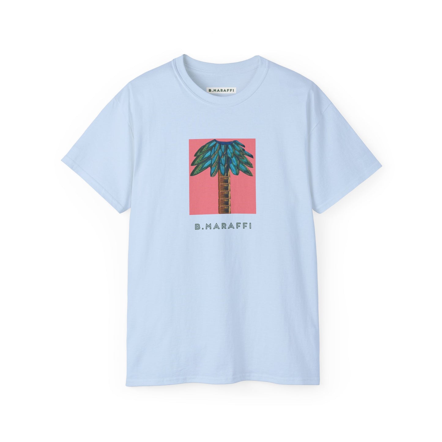 B.Maraffi Cotton T-shirt - Tiki Palm Coral