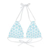 Turquoise Lattice Strappy Bikini Top