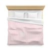 Pink Lattice Duvet Cover