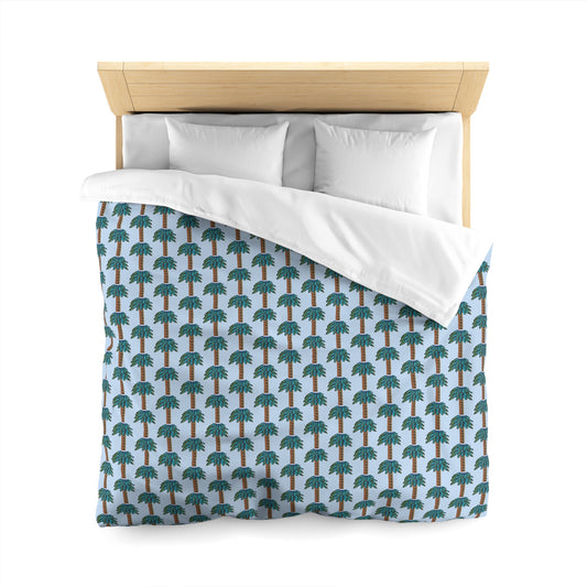 Tiki Palm Sky Duvet Cover