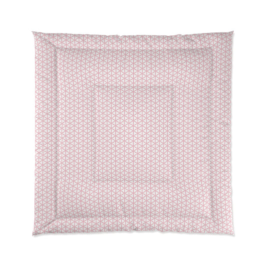 Pink Lattice Comforter