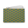 Tiki Palm Olive Clutch Bag