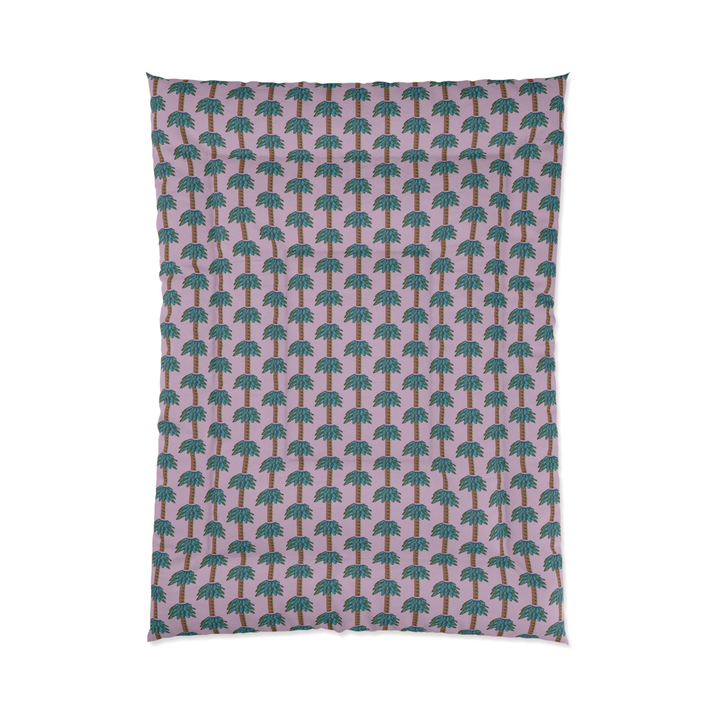 Tiki Palm Violet Comforter
