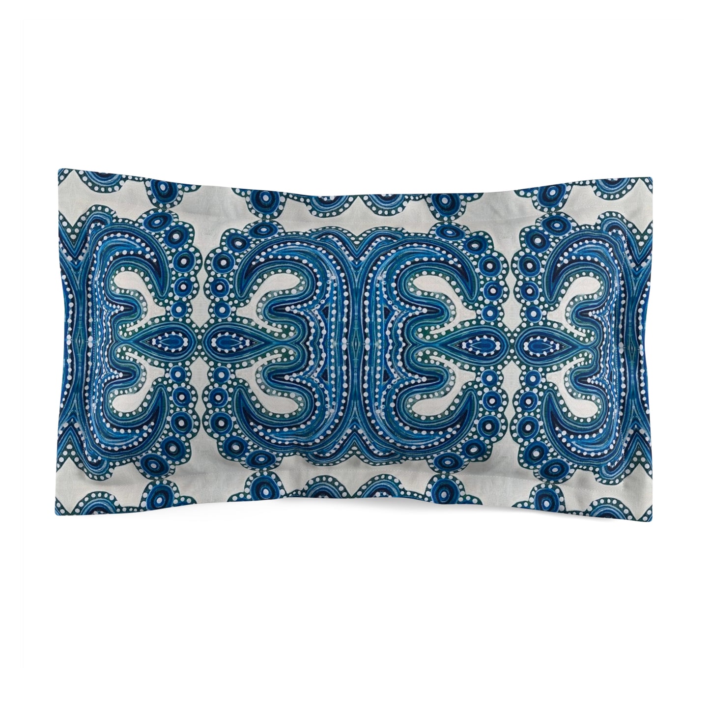 Blue Tile Pillow Sham