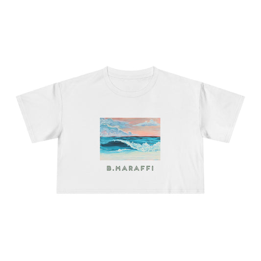 Women's Crop Tee - Wild Surf