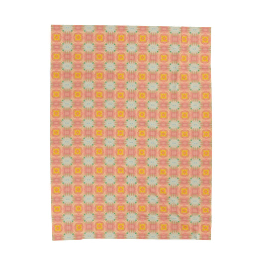 Peach Sunbeam Plush Blanket