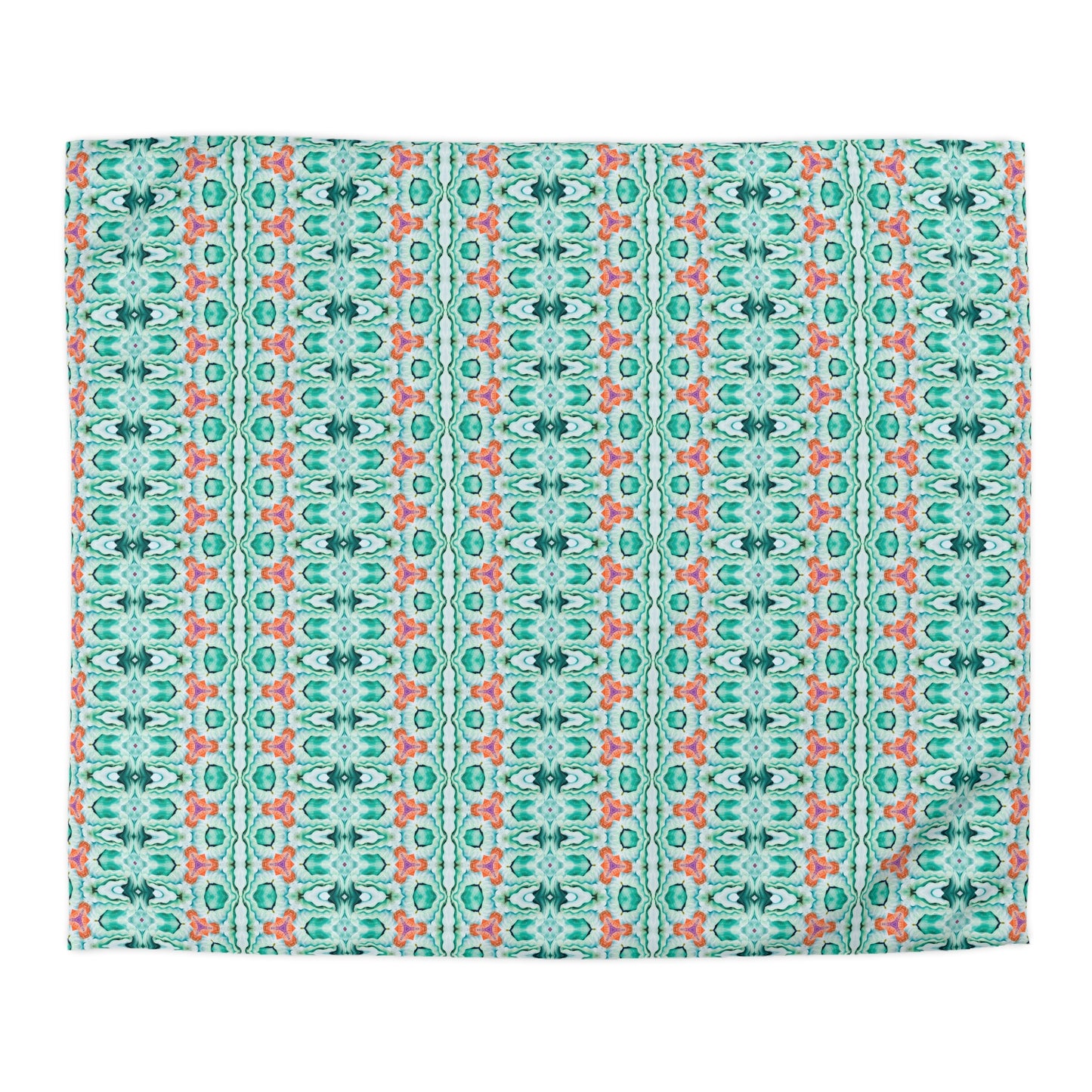 Teal Wave Duvet Cover