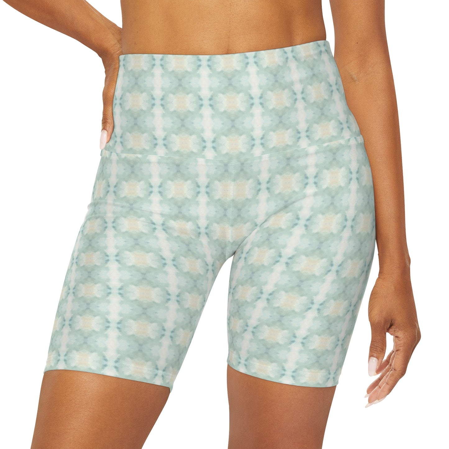 Seafoam Spa High Waisted Short Leggings