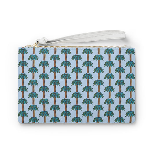 Tiki Palm Sky Clutch Bag