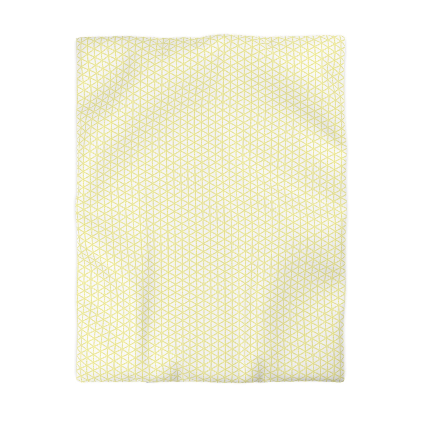 Yellow Lattice Duvet Cover