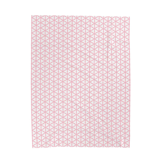 Pink Lattice Plush Blanket