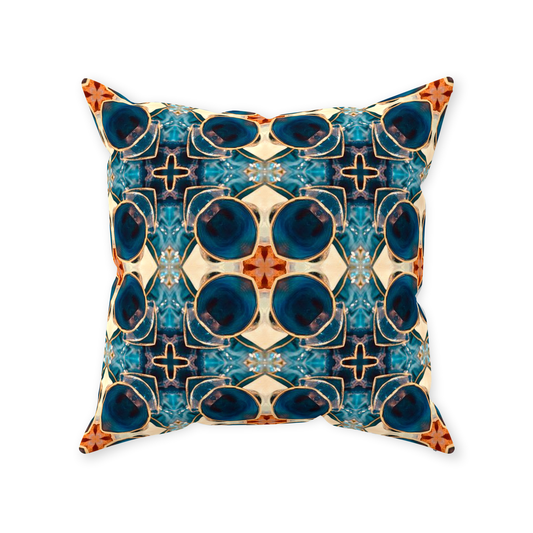 Caribbean Tile Throw Pillow