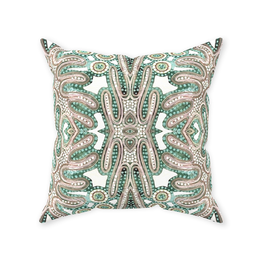 Sage Fern Throw Pillow