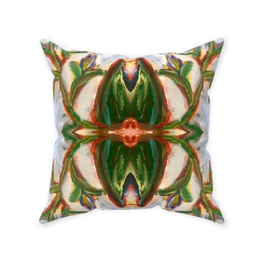 Lotus Pond Throw Pillow
