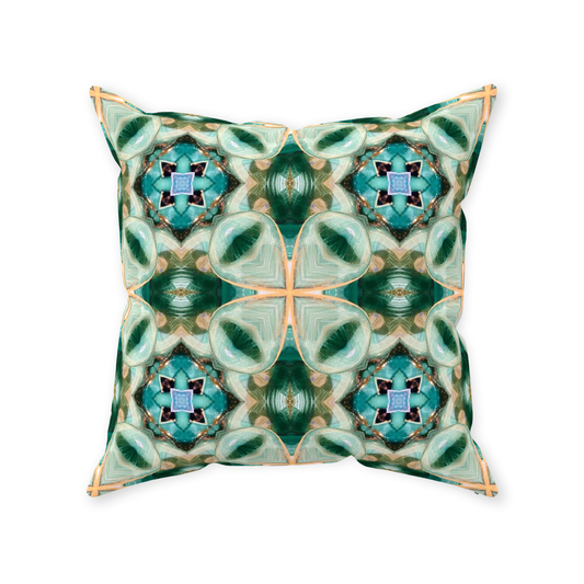 Green Ivy Throw Pillow