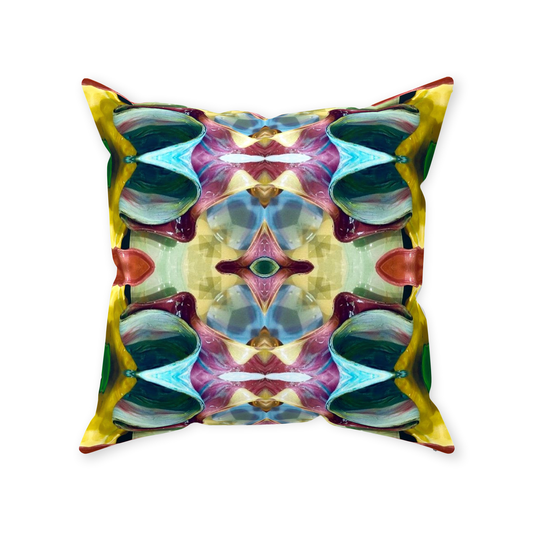 Orchid Moss Throw Pillow