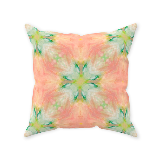 Flamingo Feather Throw Pillow