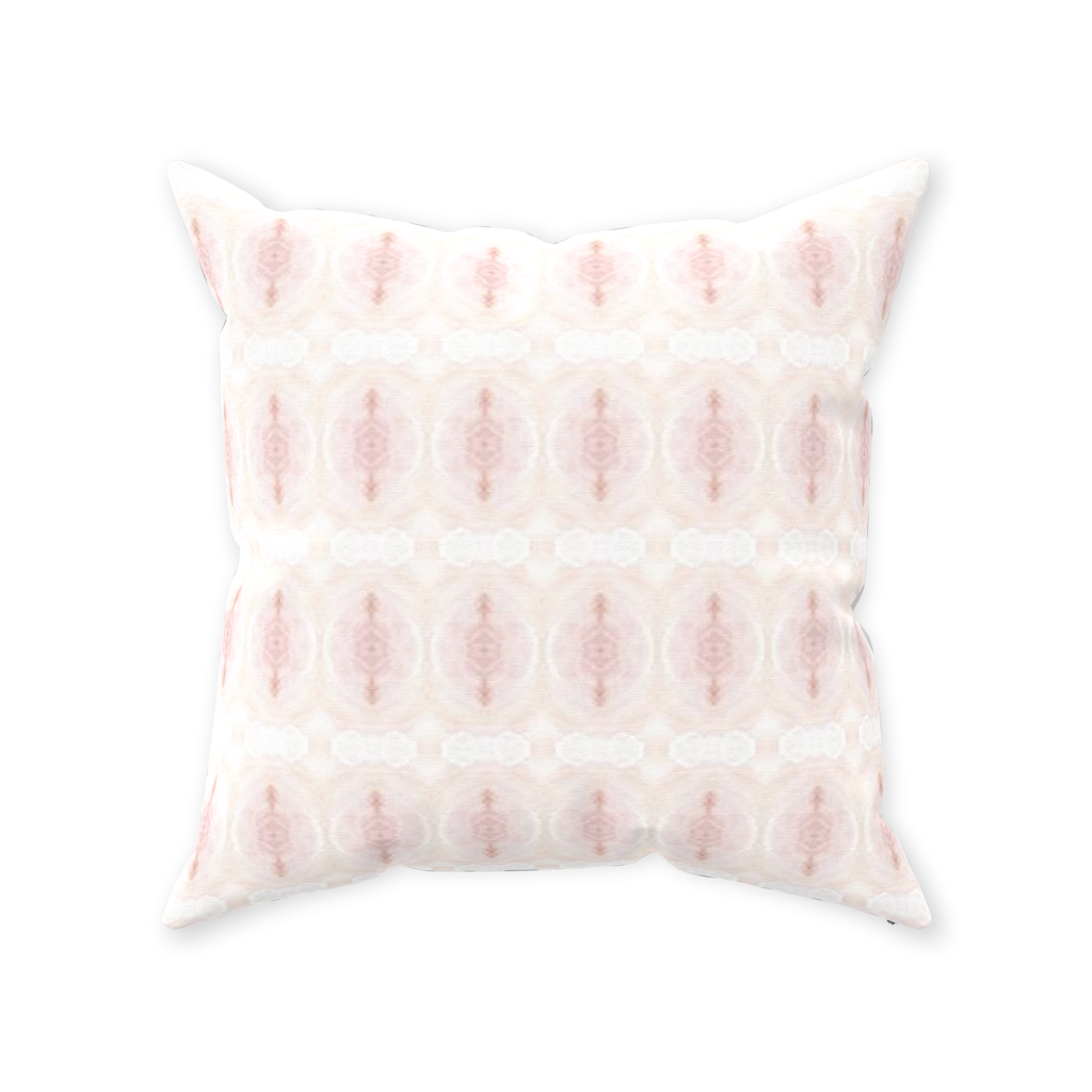 Pink Salt Throw Pillow