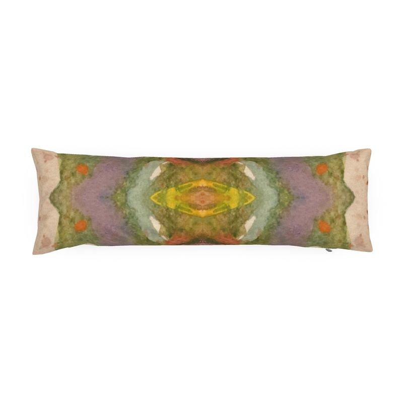 Lilac splatter Bolster Pillow