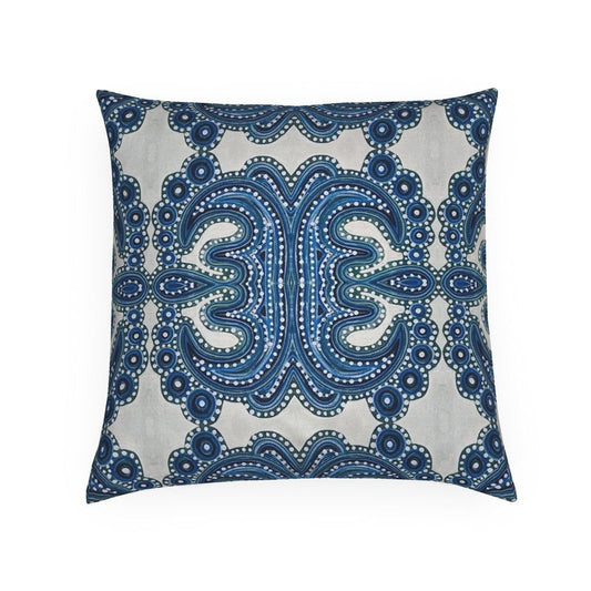 Blue Tile Pillow