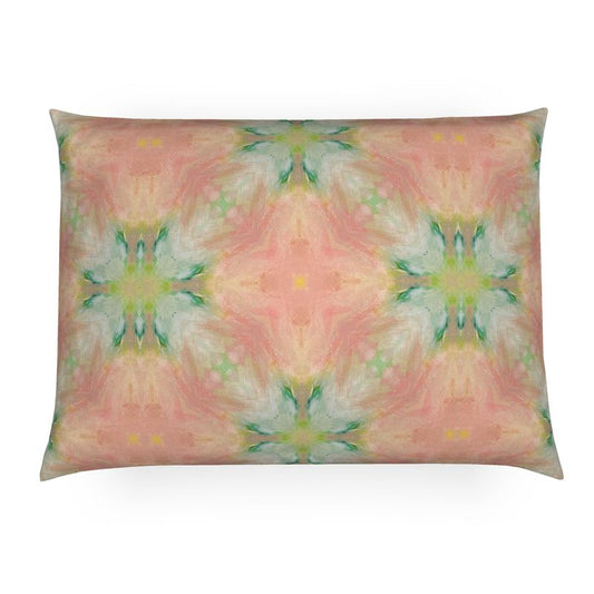 Flamingo Feathers Lumbar Pillow
