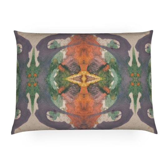 Purple Beetle Lumbar Pillow