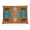 Orange Sunburst Lumbar Pillow