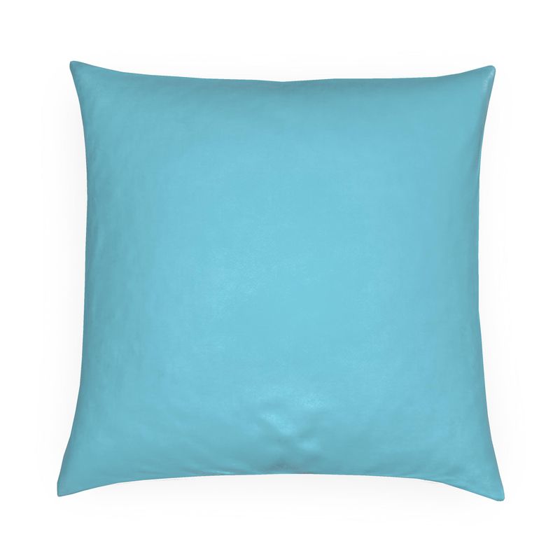 Bright Turquoise Solid Pillow