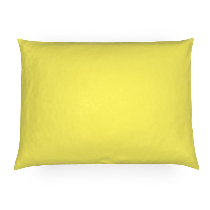 Yellow Lattice Solid Pillow