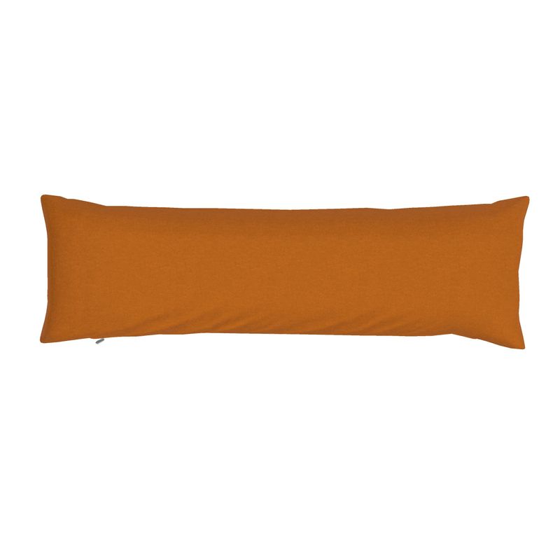 Rust Orange Solid Bolster Pillow