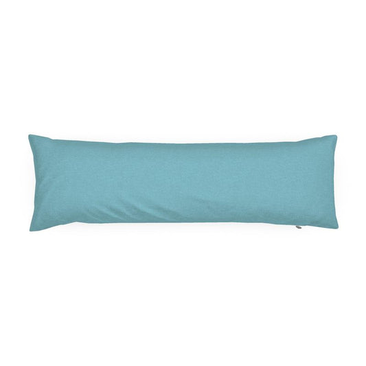 Turquoise Solid Bolster Pillow