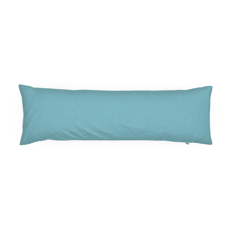Turquoise Solid Bolster Pillow