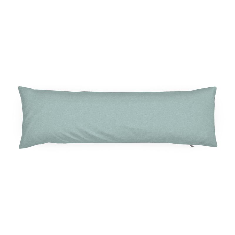 Aqua Solid Bolster Pillow
