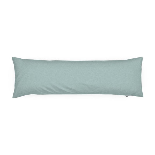 Aqua Solid Bolster Pillow