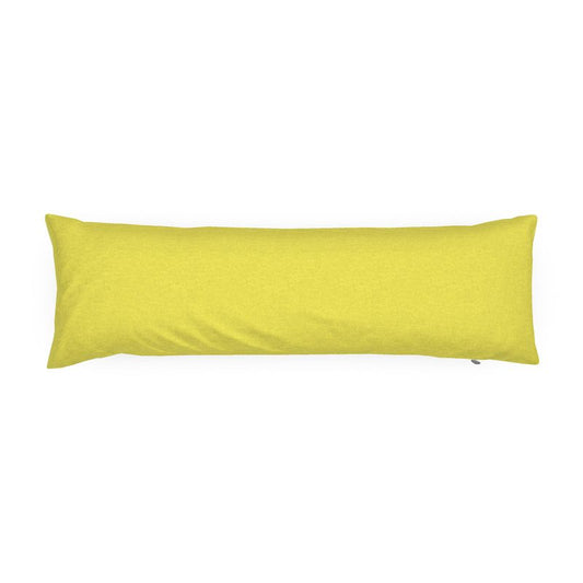 Yellow Lattice Solid Bolster Pillow