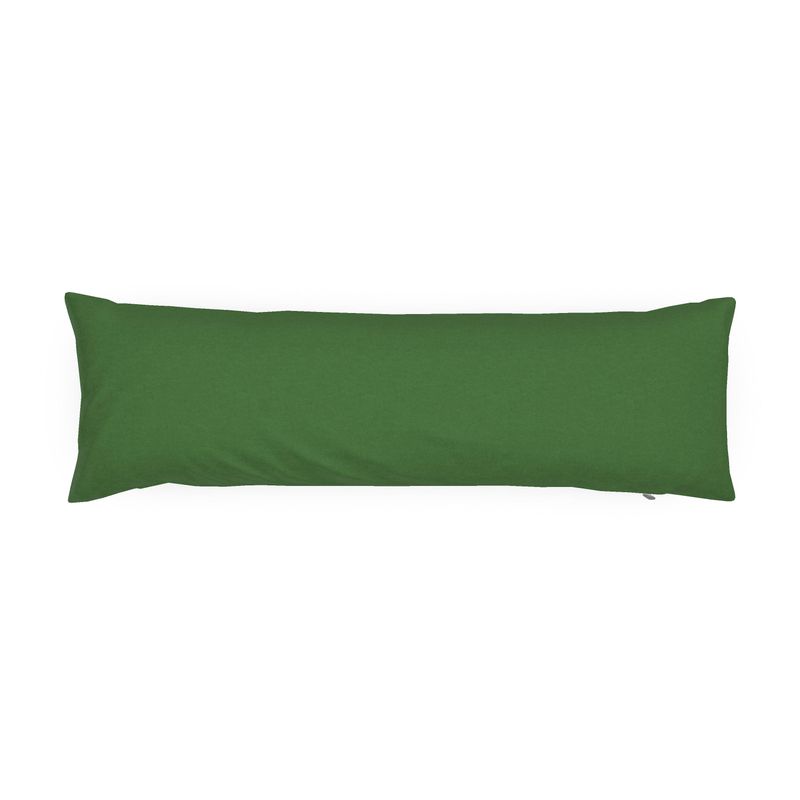 Grass Green Solid Bolster Pillow